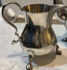 Vintage Stieff Pewter Williamsburg Restoration Teapot Creamer Sugar Set