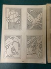 Vintage Lot Of 34 - 1940s Fred Mueller Loose Leaf Leather Carving Patterns
