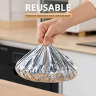 10-60pcs Aluminum Foil Food Covers For Bowls And Pots Heat Insulation Kitchen Co