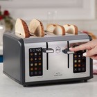 Princess House Vida Sana 4 Slice Toaster Touchscreen Dual Control 1650w