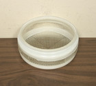 Vintage Milk Glass 8 5  Round Ceiling Light Fixture  40s 50s  Art Deco mcm  B