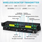 Fulode Wireless In Ear Monitor System 2 Channel 8bodypacks 330    Wireless Range