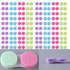 50 Mini Portable Contact Lens Storage Case Box Container Travel Prevent Leakage