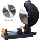 15a Heavy Duty 14 metal Cutting Chop Saw 2x14 Inch Carbide-tipped Blade Premium