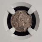 Canada-new Brunswick  1864 5 Cents Ngc Au-53 Rare 