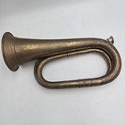 Vintage Bugle Solid Brass 11 Inch Metal Military Army Cavalry Duty Bugle Horn 