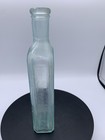 Dr Miles Restorative Nervine Antique Aqua Glass Medicine Bottle Embossed