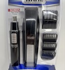 Wahl Nose Ear Body Beard Hair Wet dry Battery Precision Blade Trimmer Set   Blue