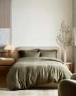 Nwt Quince European Linen Twin Duvet Cover Set Dusty Olive Sold Msrp  149 90
