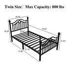 Twin Full Queen Size Metal Platform Bed Frame With Headboard And Footboard