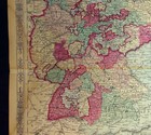1866 Johnson s Prussia And Germany Color Map Steel Engraving