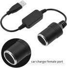Usb To 12v Car Cigarette Lighter Female Socket Converter Adapter Connector Lot