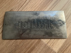 Antique vintage  father  Funeral Casket Coffin Grave Plaque Marker