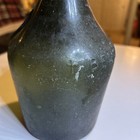 Very Old Vintage Benedictine D O M Green Glass Bottle With 2 Crosses - Authentic