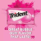 12x Packs Trident Bubblegum Flavor Sugar Free Chewing Gum - 14 Sticks Per Pack