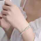 925 Sterling Silver Flowers Bracelet For Women s Open Adjustable Bangle Jewelry