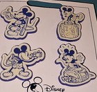Disney Pins Flair Card Disney Vacation Club 4 Pin Set  Free Shipping