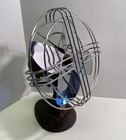 Vintage Desk Fan 1950s Mid Century Modern Art Deco For Parts Repair No Cord