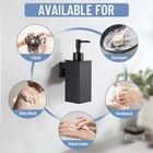 Matte Black Soap Dispenser Wall Mounted For Bathroom