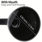 1pc Flexible Car Oil Funnel Wide Mouth Spill Proof Refueling Tool With Handle