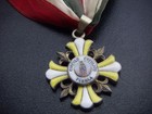 Mexico Circulo Catolico Puebla Guadalupe Gold Gilt Silver Cross Medal Unique   