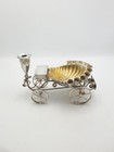 Unusual Antique Victorian Cigar Trolley With Gilt Shell Ashtray     Circa 1860