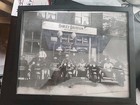 1920ish Harley Davidson Framed Picture Of Police On Bikes  ernest Cerini H-d 