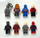 Lego Marvel Minifigure Lot Of 8 Spiderman Capt America Ironman B Panther Scarlet