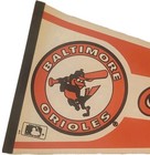 Vintage Baltimore Orioles Baseball Pennant 12 X 30 Inches Mlb Full Size 1970s