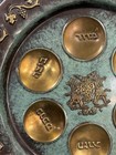 Vintage Copper Jewish Passover Seder Plate Wall Hanging 11 5    Dia Grapes Leaves