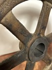 Antique 9 5  Cast Iron Gear Vintage Sprocket Steampunk Industrial Cog Fly Wheel