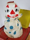 Mattel Metal Clown Wind Up Jack-in-the-box Toy 1953 Halloween Lithographed Read
