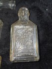 Lot Of 4 Antique Embossed Medicine Bottles  Extract Bottles Curiosity Cabinet