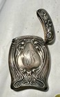 Sterling-silver  Art Nouveau Dragon Match Safe  vesta Case  Circa 1900-1905