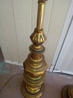 Matching Pair Of Vintage Heavy Brass Stiffel Table Lamps
