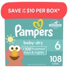 Baby Dry Baby Diapers Size 6  108 Count