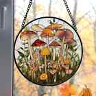 Mushroom Stained Glass Suncatcher  Window Hanging Decor