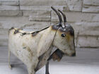 Rustic Repurposed Recycled Scrap Metal Small Goat Statue Home Farm Garden Lodge