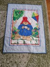 Paddington Bear Crib Quilt Comforter Baby Blanket Rare Vintage 90s Kite