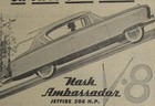 Vintage 1955 Nash Ambassador Car Newspaper Print Ad
