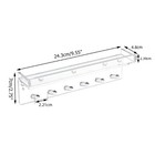 Magnetic Key Holder For Refrigerator  Acrylic Wall Mounted Key Rack With Mail   