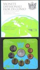 2008 San Marino  Divisional  9 Values With 5 Euro Silver Coin - Bu