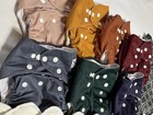 Nora s Nursery Reusable Cloth Pocket Diaper Lot W  Inserts   Wet Bag  One Size