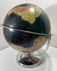 Vintage 50s 60s Replogle 12 Inch Starlight Globe Ussr Metal Stand Black Sea     