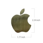 3x Apple Logo Vinyl Decal Sticker Ipad Laptop Metal Gold