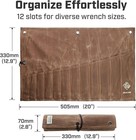 Tool Pouch  Roll-up Storage Bag For Hand Tools   Wrenches Brown 