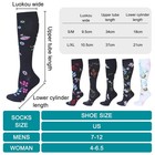 3 Pairs  Compression Socks Women Men Running 20-30 Mmhg Stockings Size S m-l xl