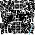 524pcs Henna Tattoo Stencil Kit With Pen  Reusable Body Art Templates For Fes   