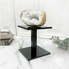 Plymor Black Acrylic Square Barbell Pedestal Display Riser  4 5  H X 4  W X 4  D