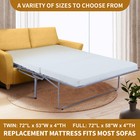 Slsy  4 Inch Memory Foam Replacement Mattress For Sofa Beds 3 Fold Mattress